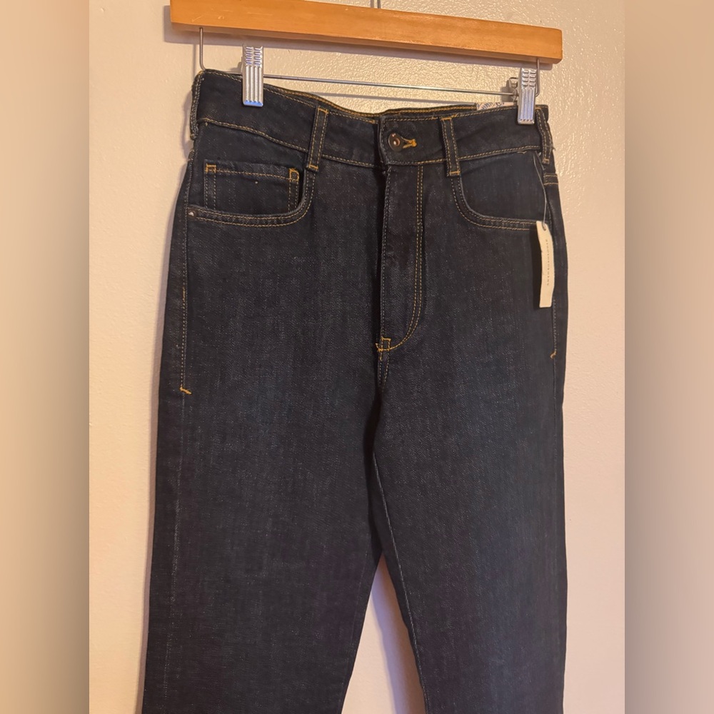 Anthropologie Pilcro Dark Indigo Straight Jeans